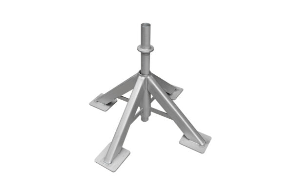 Mit dem Plattform Adapter von inventied lassen sich Gerüstkonstruktion auf auf Schwimmplattformen errichten.